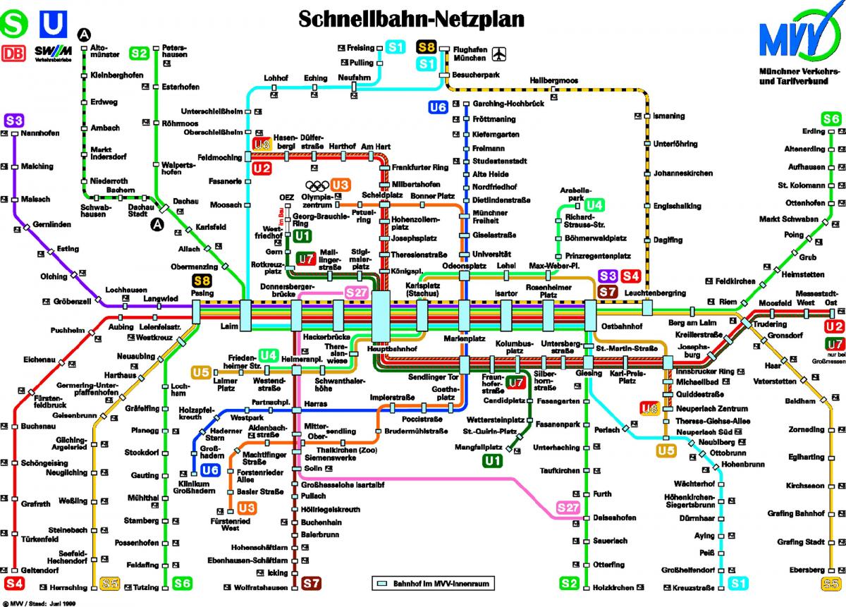 Mapa ng metro munchen