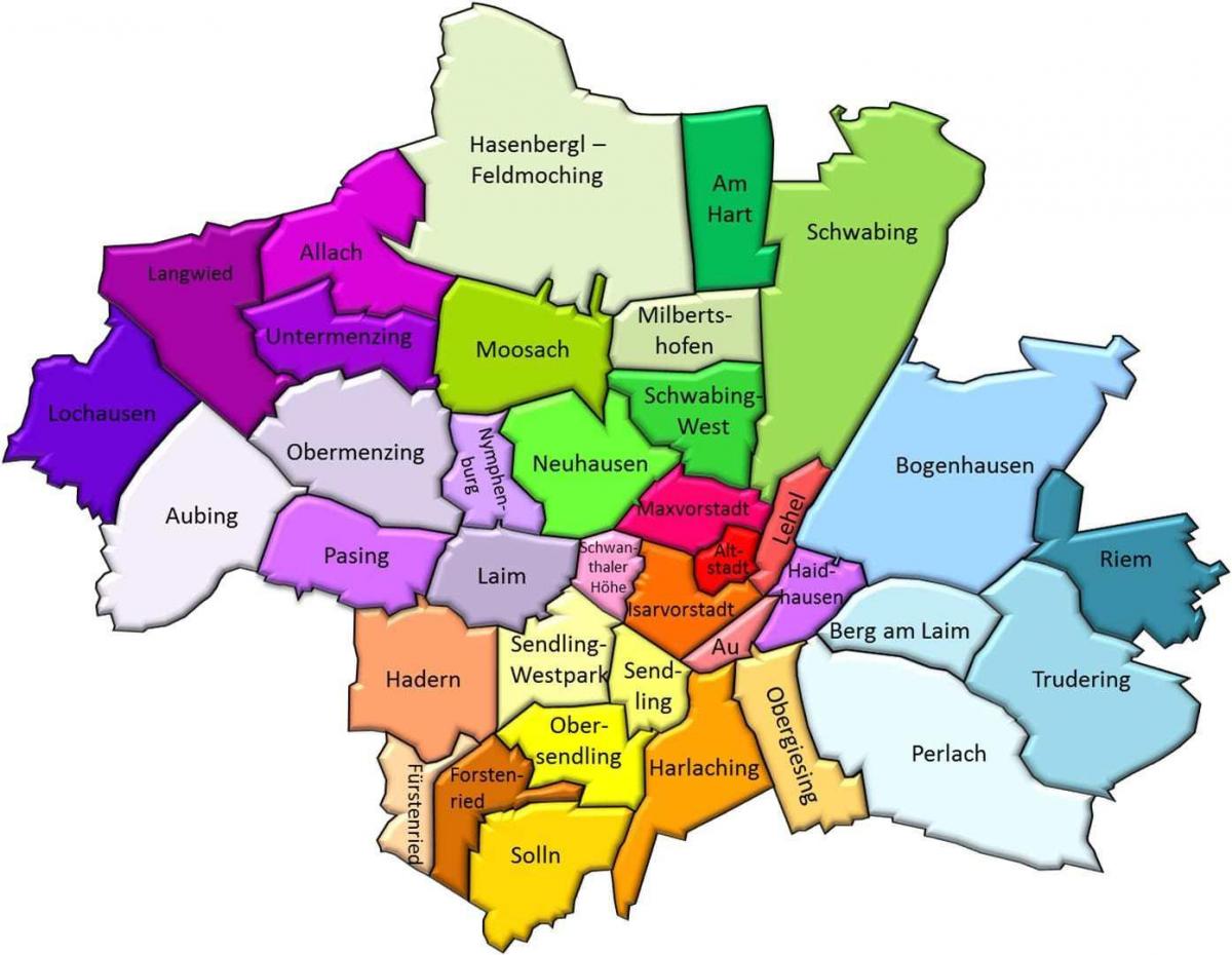munich distrito mapa