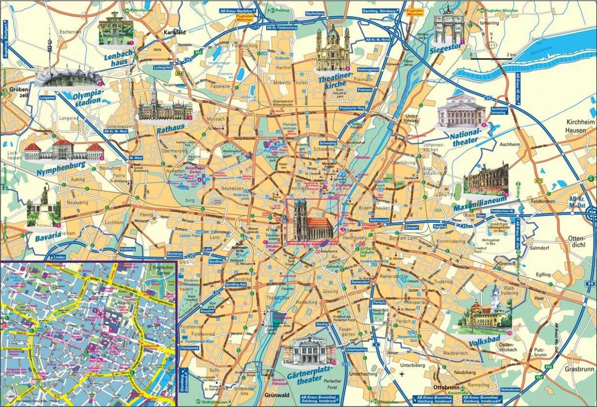mapa ng lungsod ng munich germany