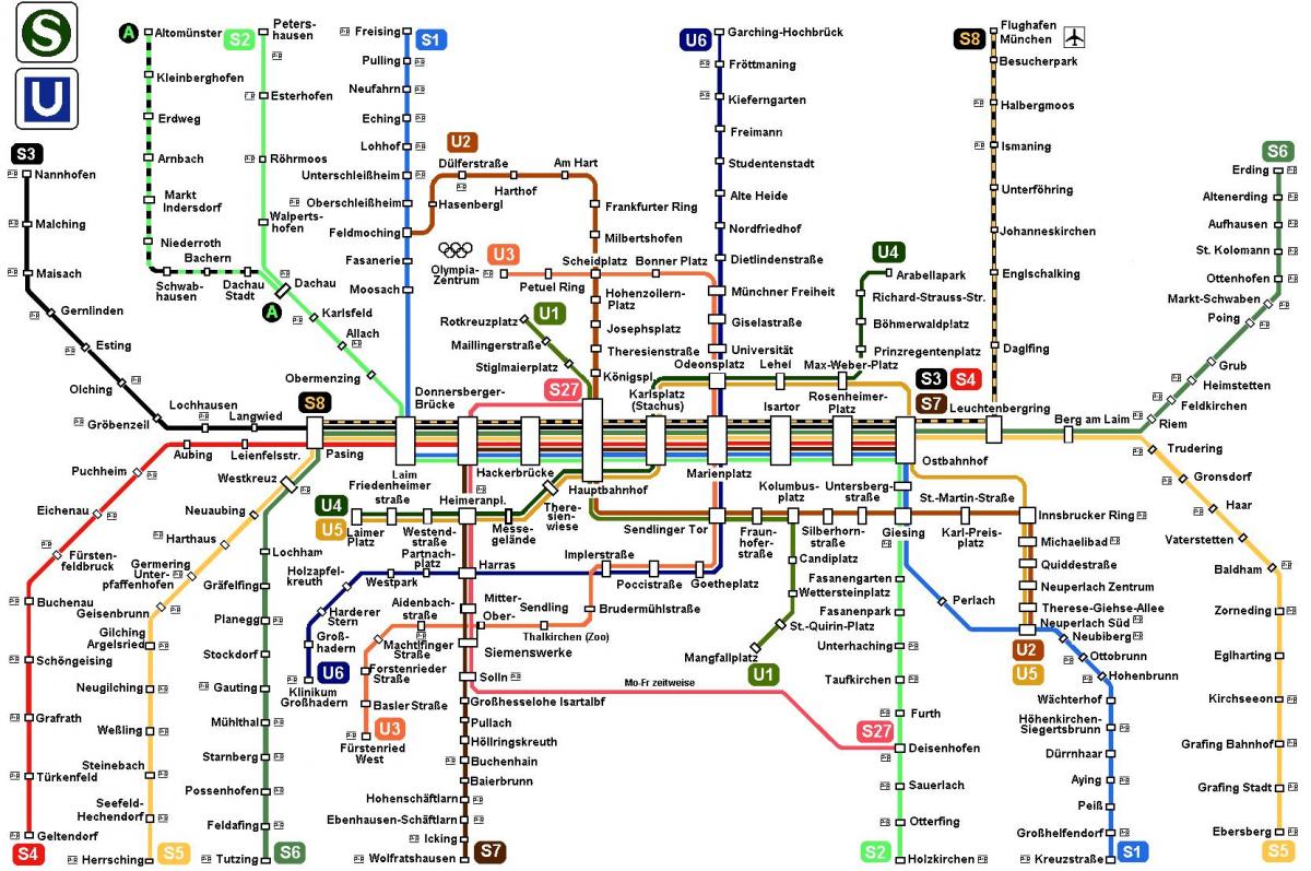 mapa ng subway munich germany