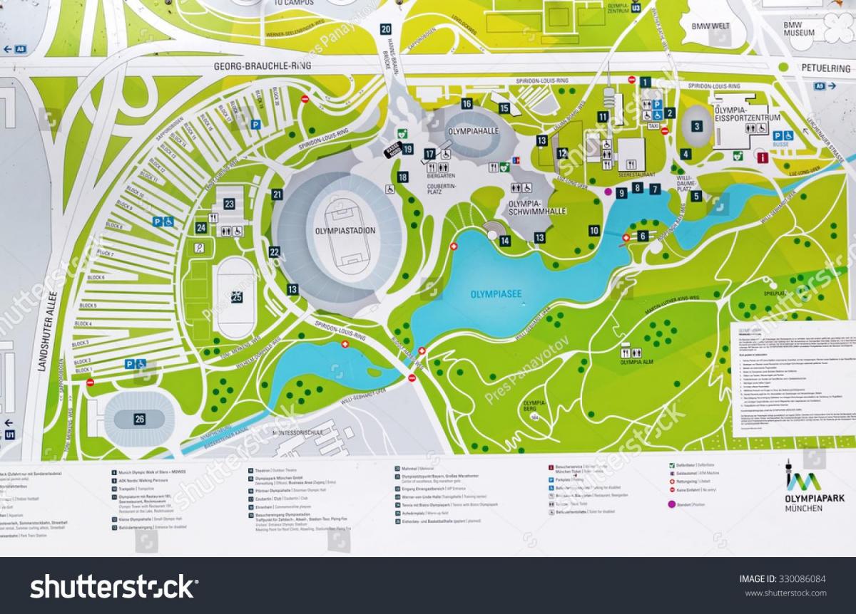 Mapa ng munich olympic park