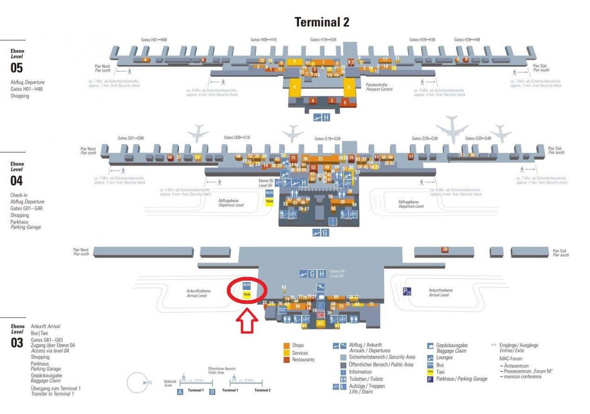 Mapa ng munich terminal 2 