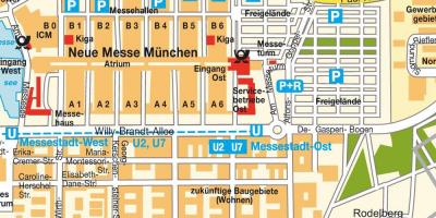 Munich ost istasyon ng tren sa mapa