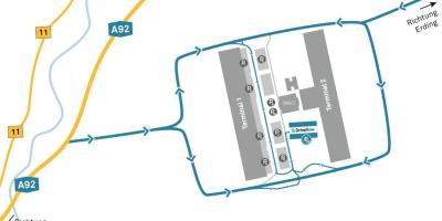Munich airport car hire mula mapa