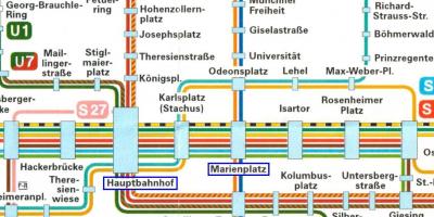 Mapa ng munich hauptbahnhof