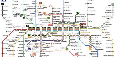 Mapa ng Subway munich germany