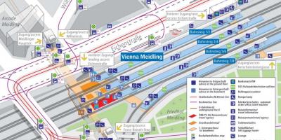 Istasyon ng tren sa Munich platform mapa