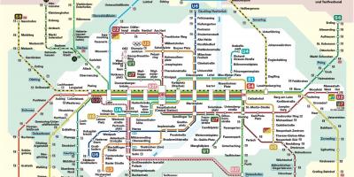 Munich railway station mapa