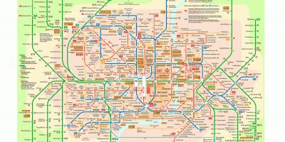 Munich pampublikong transit mapa